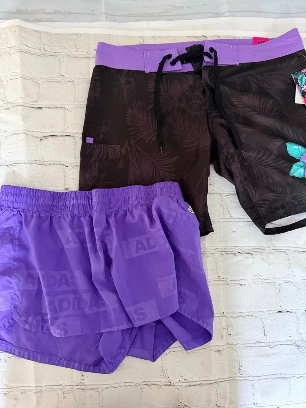 adidas Purple Women's Athletic Shorts M